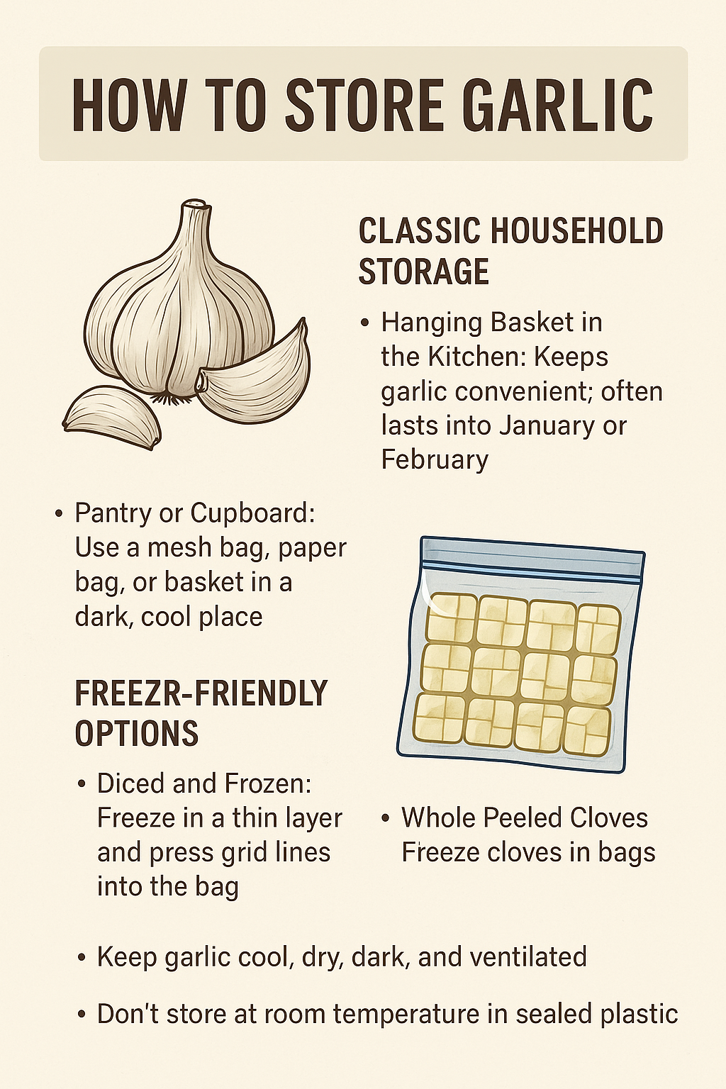 How to Store Garlic at Home – Keep Your Bulbs Fresh Until the Next Crop