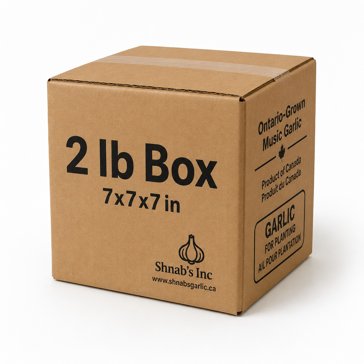 Fresh Canadian Garlic – 2 lb Box (Free Shipping)
